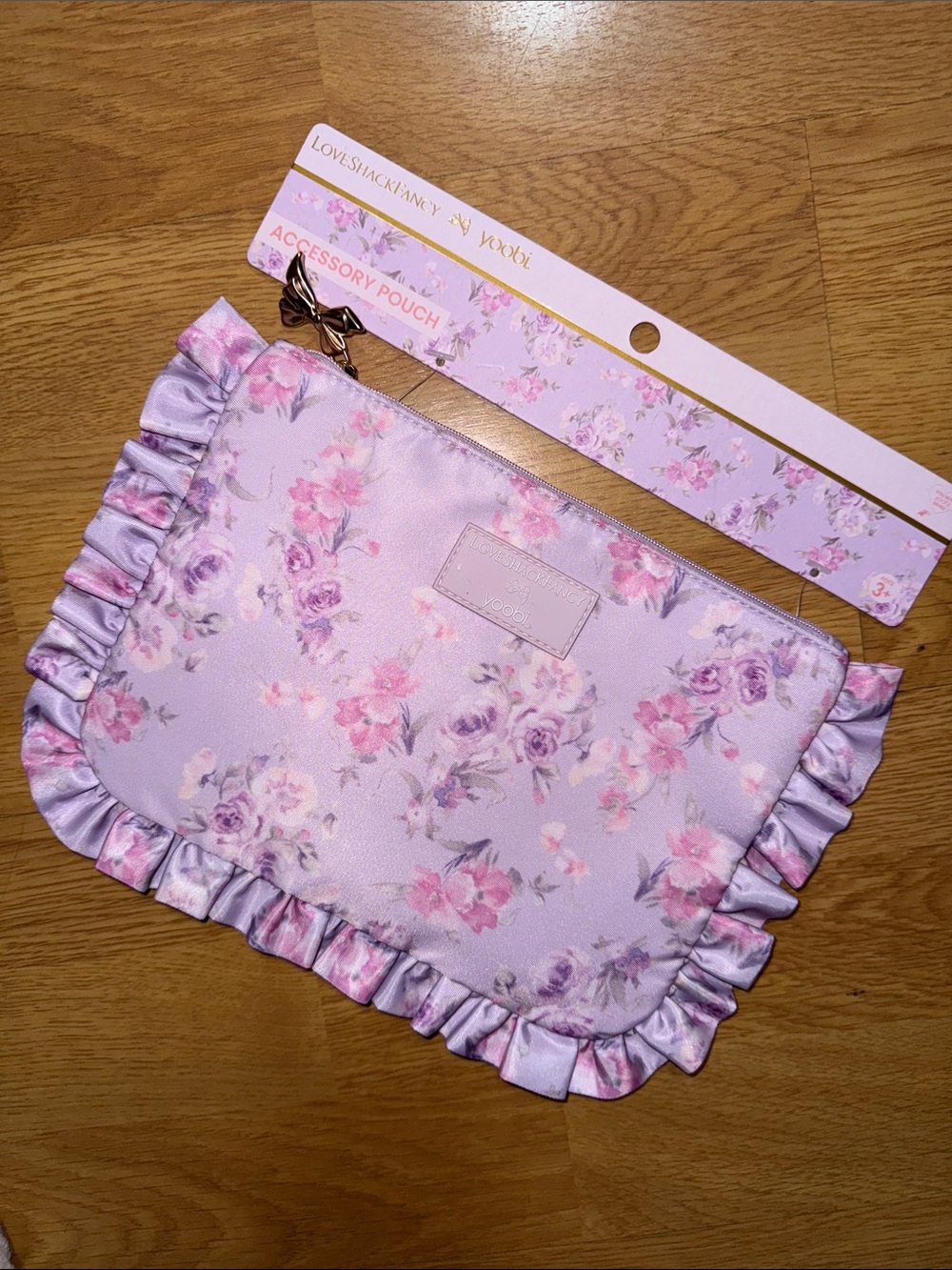 NWT LoveShackFancy x Yoobi x Target- Ruffle Accessory Pouch
